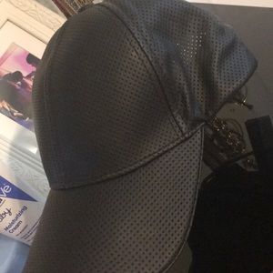 Athleta URX perforated leather baseball hat